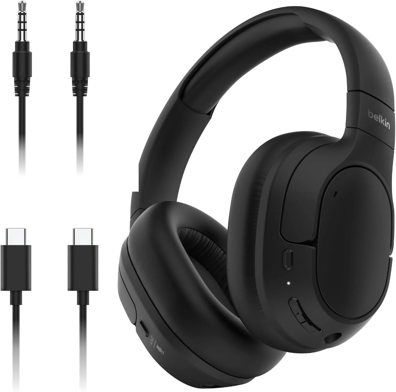 Belkin Soundform Isolate Noise Cancelling Headphones - Black
