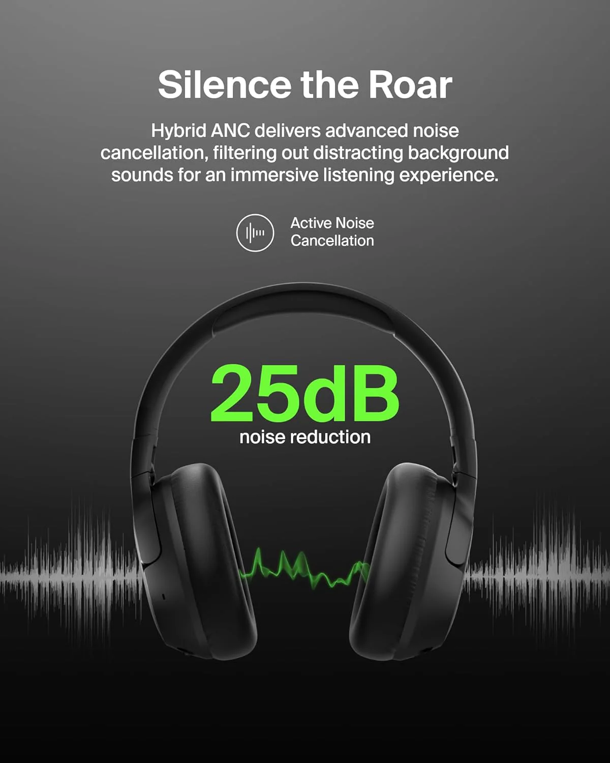 Belkin Soundform Isolate Noise Cancelling Headphones - Black - Image 2