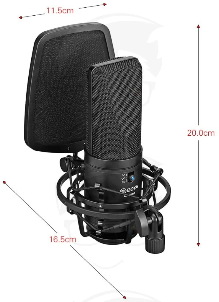 BOYA BY-M1000 Large Diaphragm Condenser Microphone - Image 5