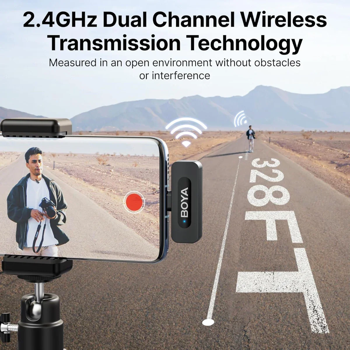 BOYA V30 Wireless Lavalier Microphone for iPhone/Android/PC/Laptop with USB-C Port - Image 6