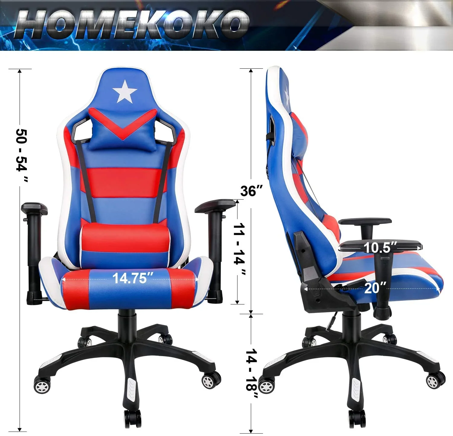 CAPTAIN AMERICA GAMING CHAIR - Image 2