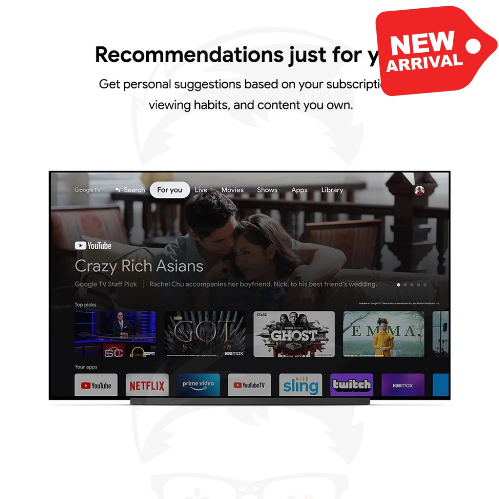Chromecast with Google TV - Streaming Entertainment in 4K HDR - Snow - Image 4