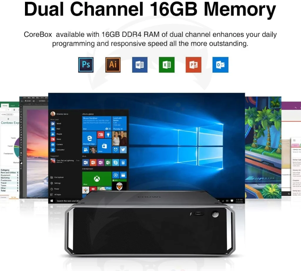 CHUWI CoreBox Mini PC, Win10 Mini DesktopCore i5-8259U - Image 4