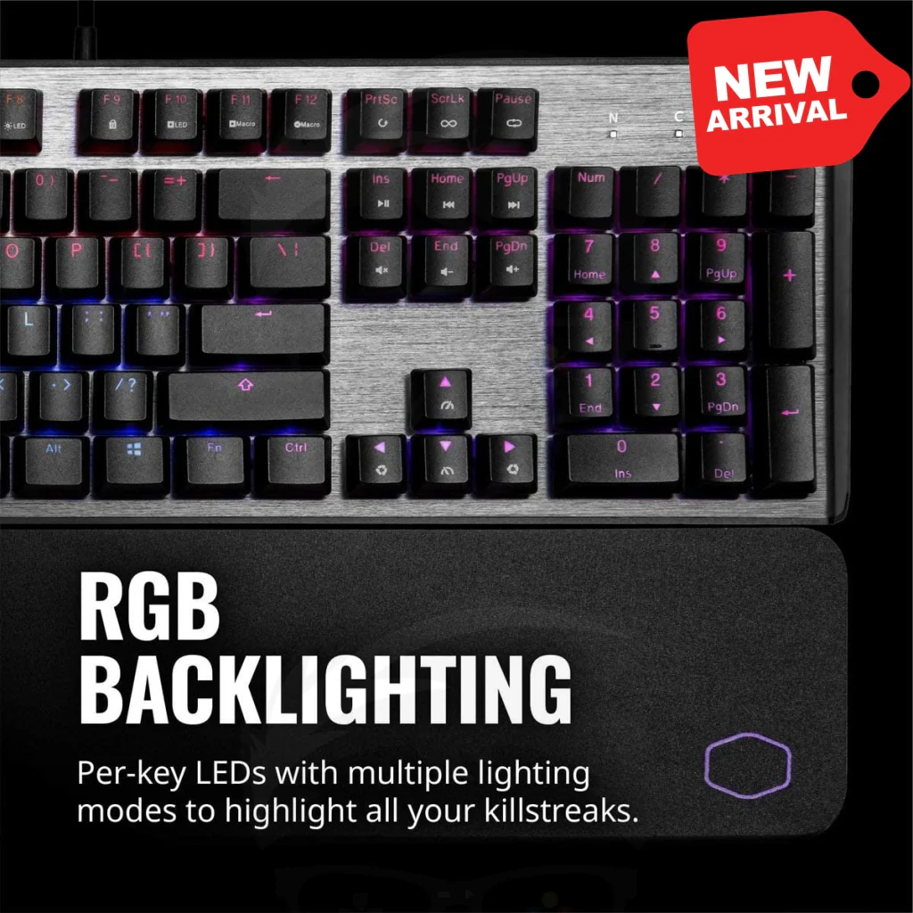 Cooler Master CK530 V2 Tenkeyless Gaming Mechanical Keyboard Red Switch with RGB Backlighting - Image 3