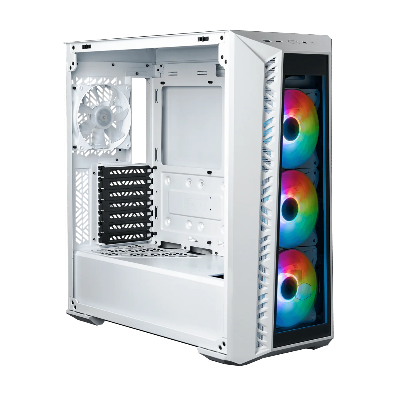 Cooler Master MASTERBOX 520 MESH ARGB Mid Tower WHITE Gaming Case - Image 2