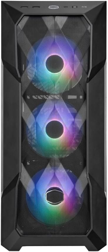 COOLER MASTER MASTERBOX TD500 MESH V2 (BLACK) ARGB Mid Tower Gaming Case - Image 2