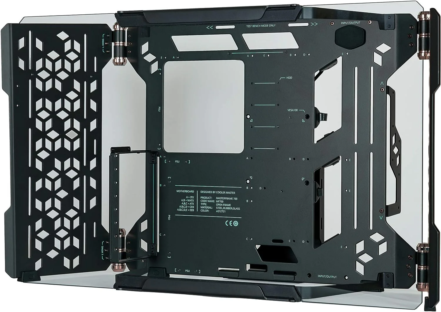 Cooler Master MasterFrame 700 Full Tower Tempered Glass GAMING CASE - Image 3