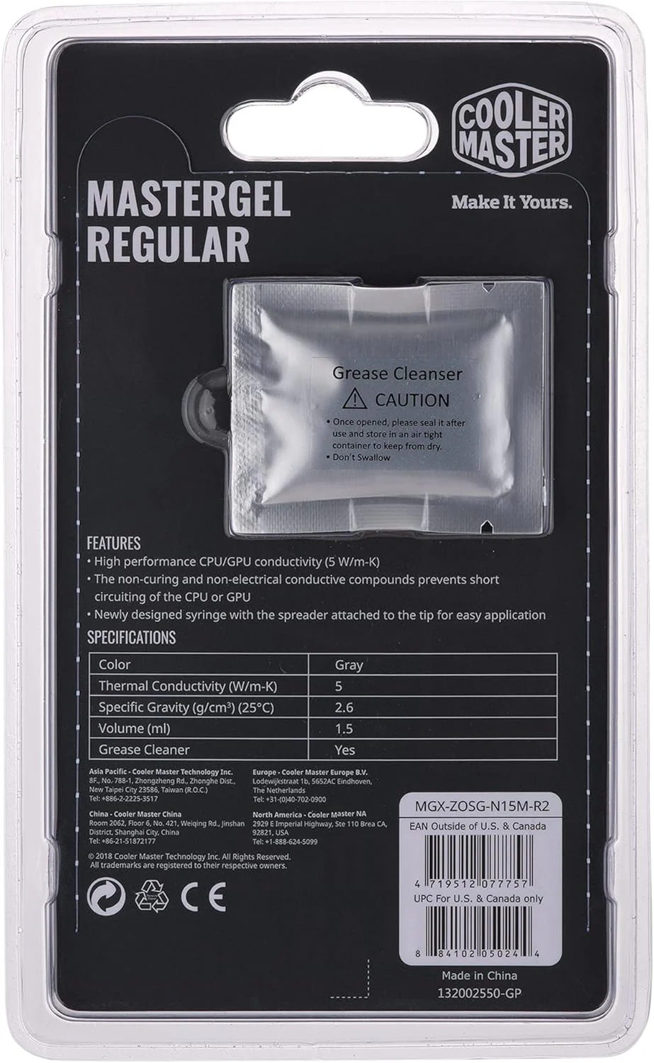 Cooler Master Mastergel Regular Thermal Paste 1.5ml - Image 2