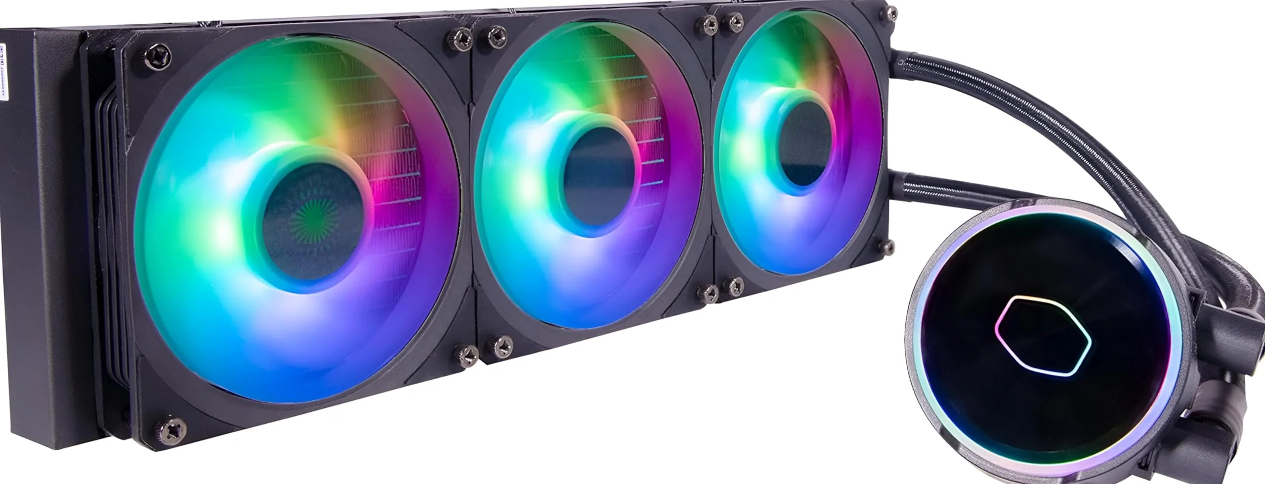 Cooler Master MasterLiquid PL360 FLUX ARGB CPU Liquid Cooler - Black - Image 2