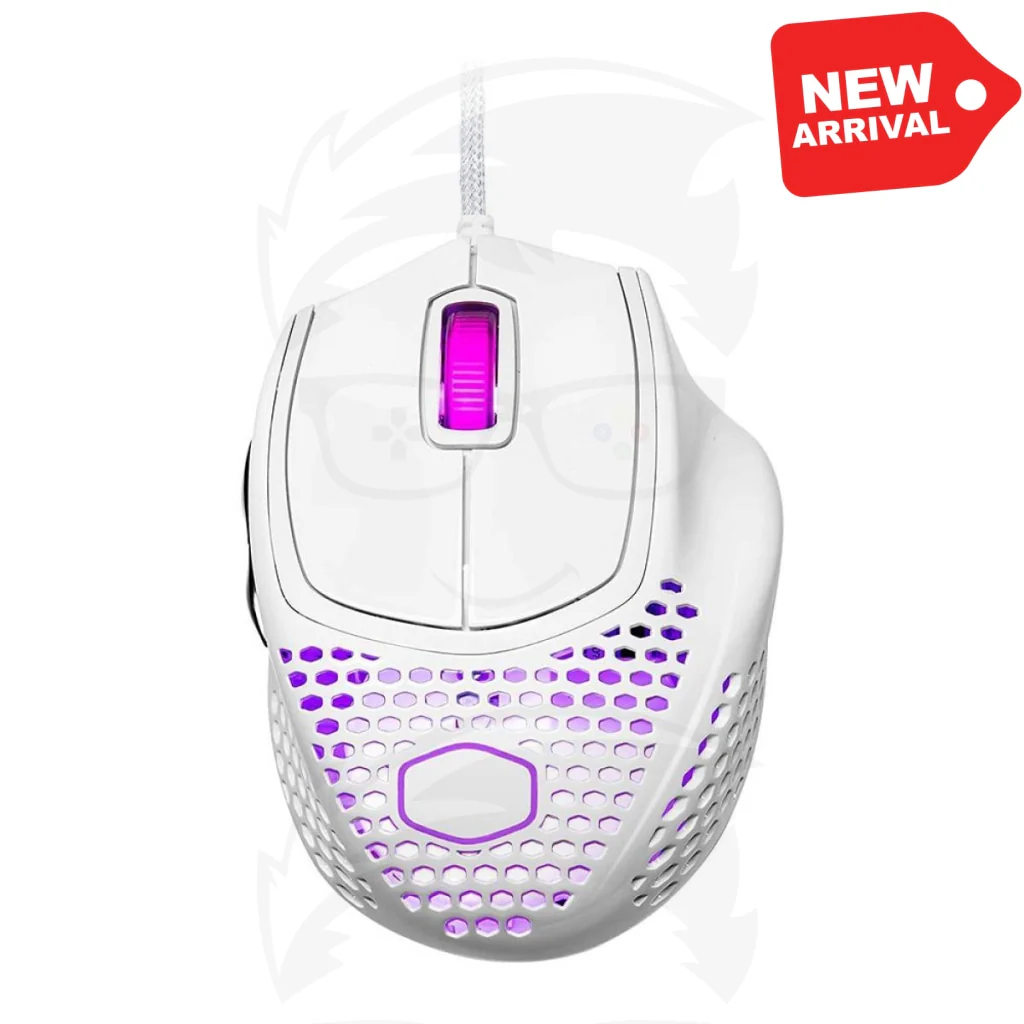 Cooler Master MM720 Matte White RGB Claw Grip Lightweight Mouse - Image 2