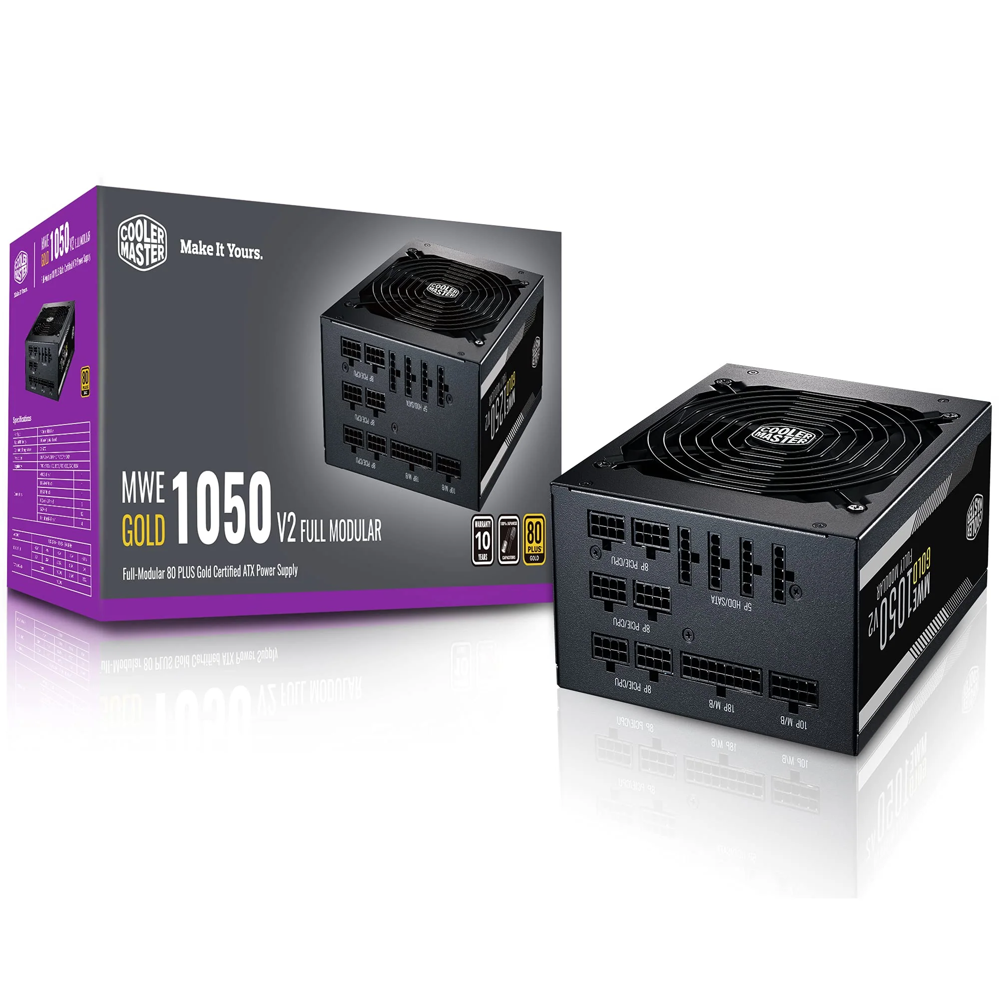 Cooler Master MWE Gold 1050W V2 ATX3.0 Fully Modular 80+ Gold Efficiency - Image 2