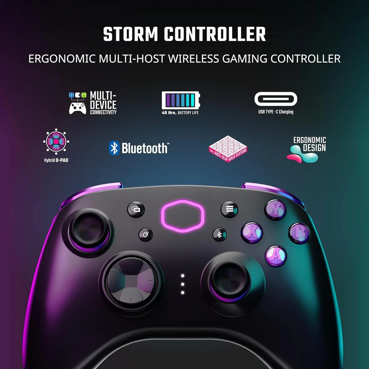 Cooler Master Storm Bluetooth Controller - Black - Image 2
