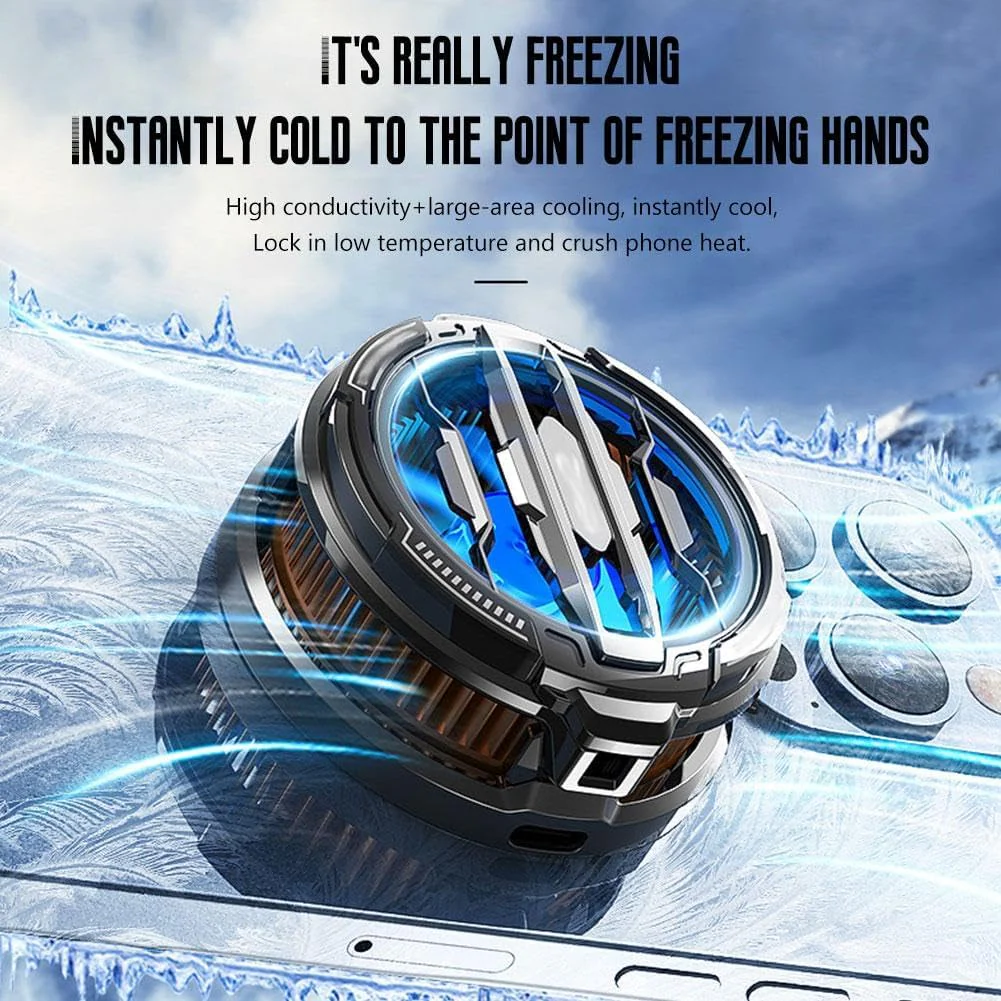 CX08 Pro Cell Phone Type-C Magnetic Fan Powerful and Quiet Cooling - Image 8