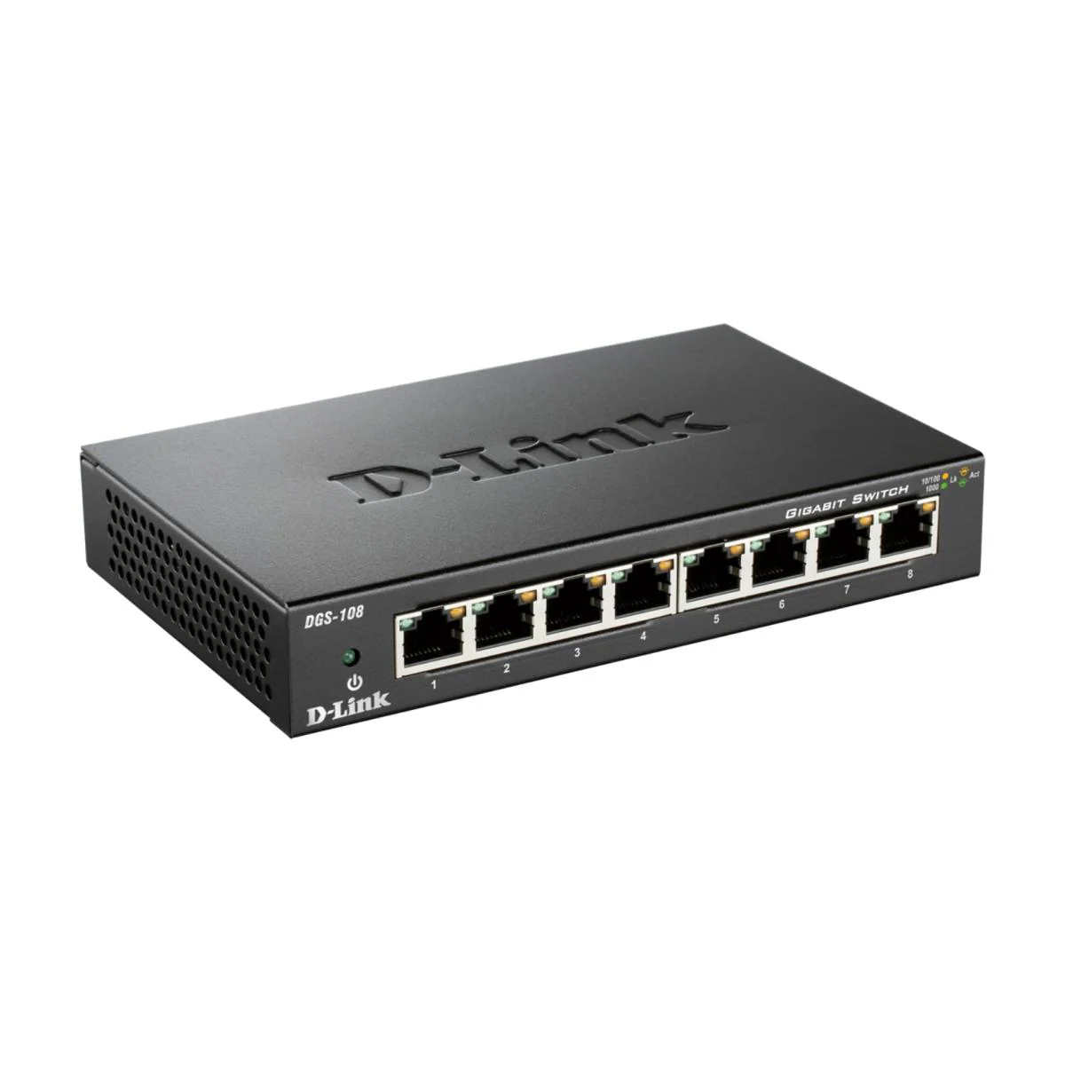 D-Link DGS-108/B 8-port 10/100/1000 Unmanaged Desktop Switch - Image 3