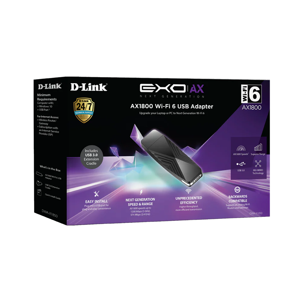 D-link DWA-X1850 AX1800 Wi-Fi 6 USB Adapter - Image 3