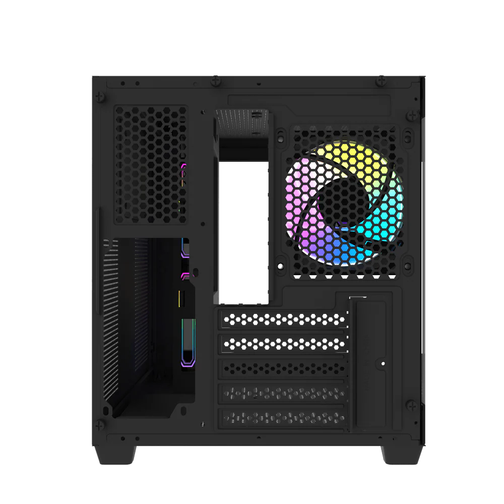 Darkflash C275P M-ATX 3 FANS PC Case - Black - Image 4