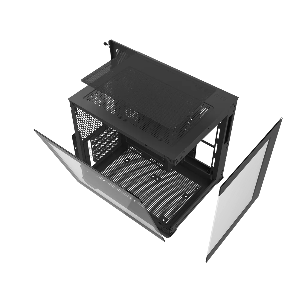 Darkflash C275P M-ATX 3 FANS PC Case - Black - Image 6