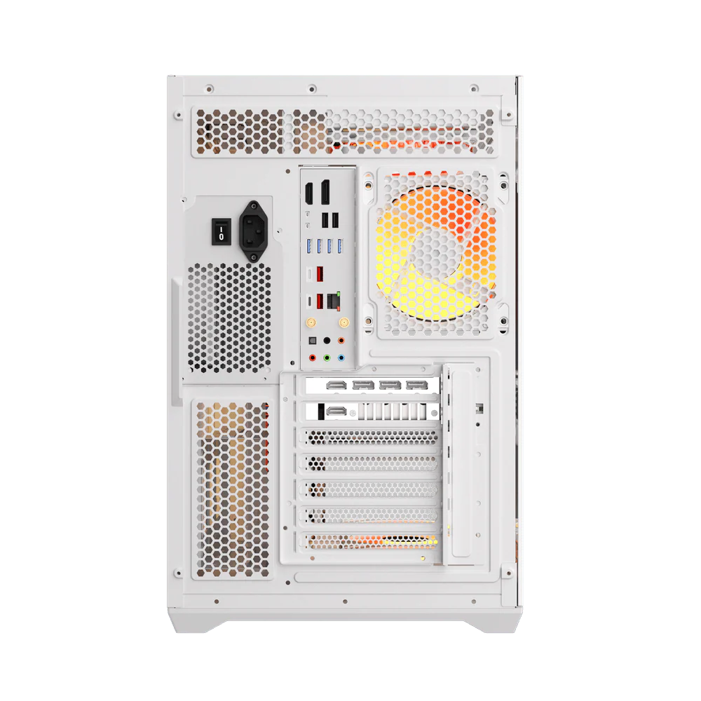 DARKFLASH C280 WHITE E-ATX GAMING CASE - Image 4