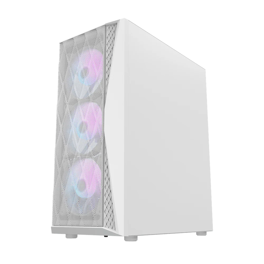 Darkflash DK352 Mesh ATX Case - White - Image 4