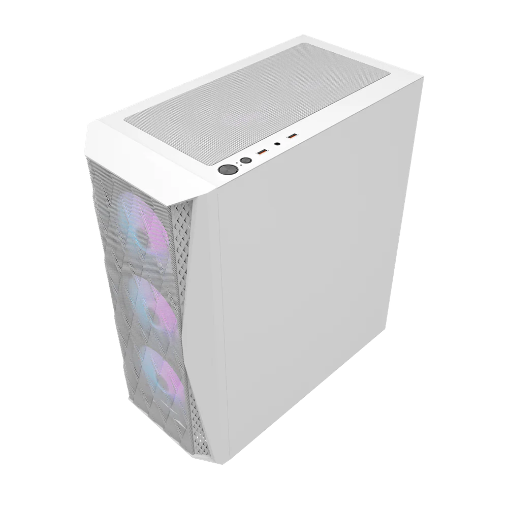Darkflash DK352 Mesh ATX Case - White - Image 6