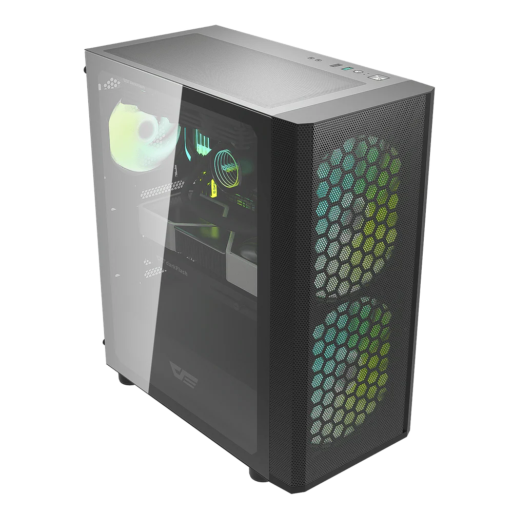 Darkflash DK360 ATX PC Case - Black - Image 2