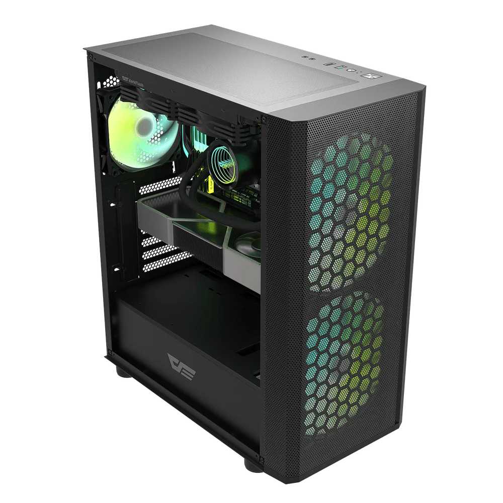 Darkflash DK360 ATX PC Case - Black - Image 3