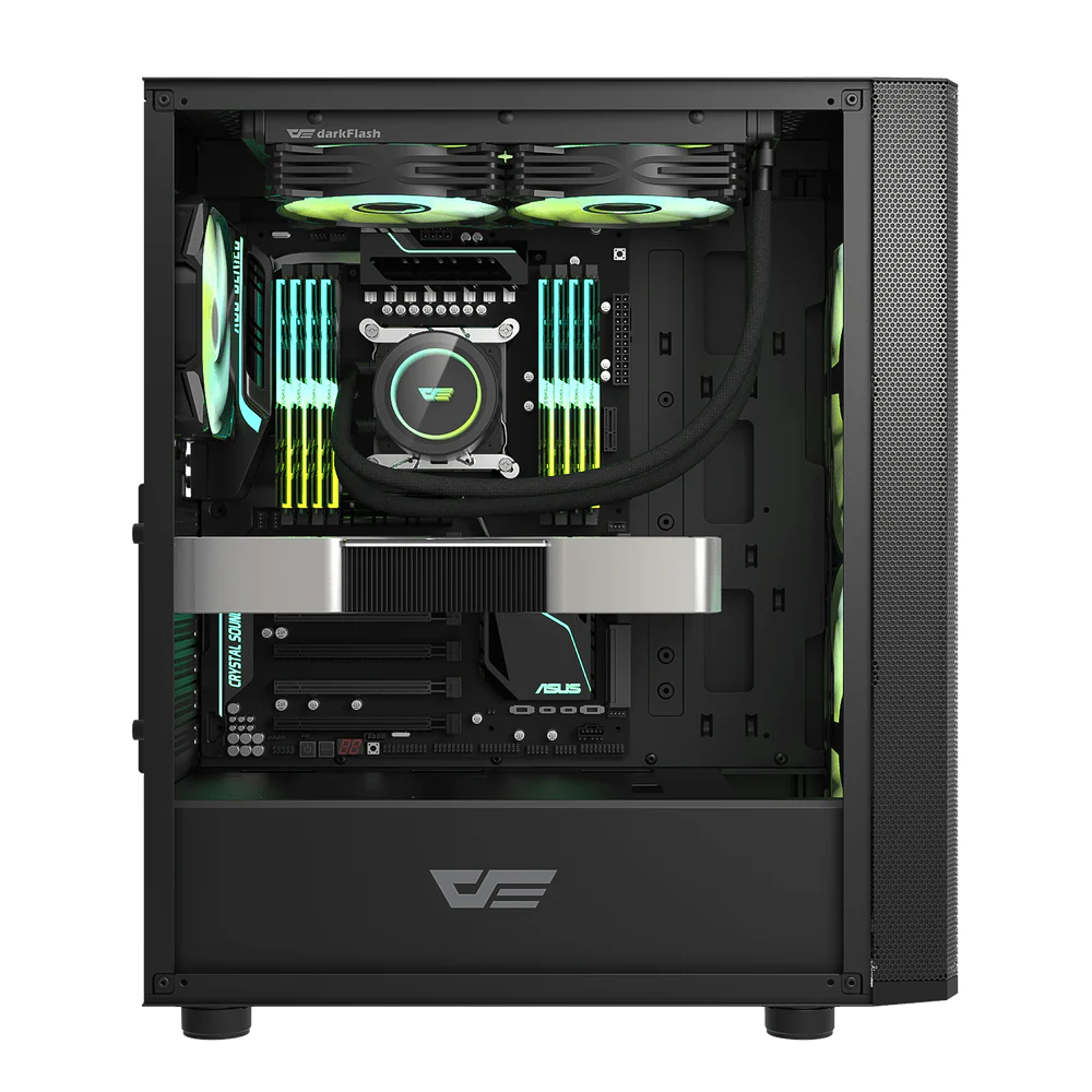 Darkflash DK360 ATX PC Case - Black - Image 4