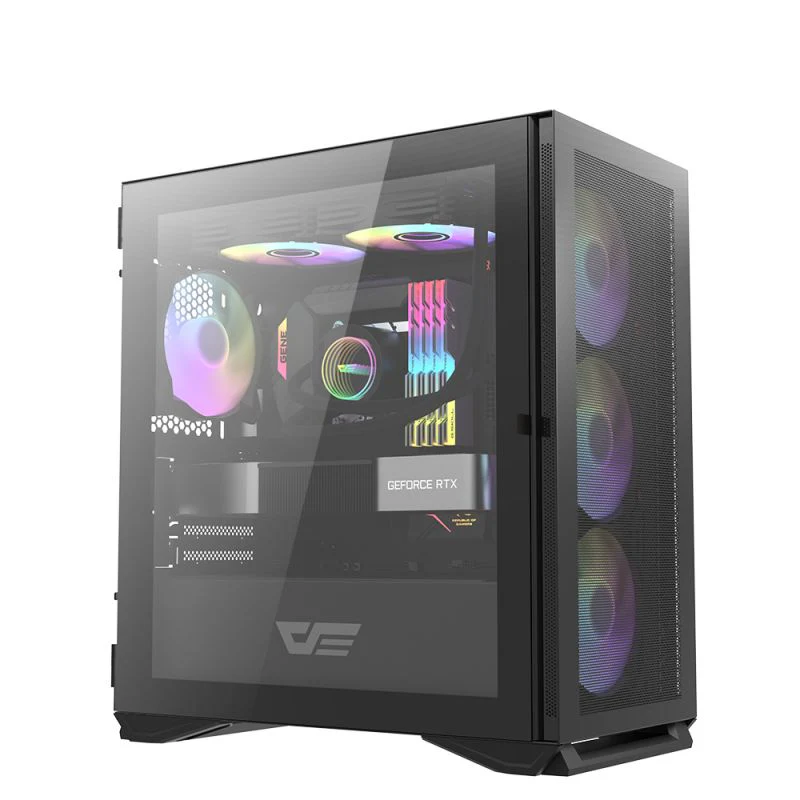 DARKFLASH DLM200 Black M-ATX PC GAMING CASE - Image 5