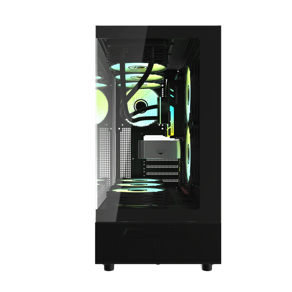 Darkflash DPX90 ATX with 3 FANS PC Case - Black - Image 7