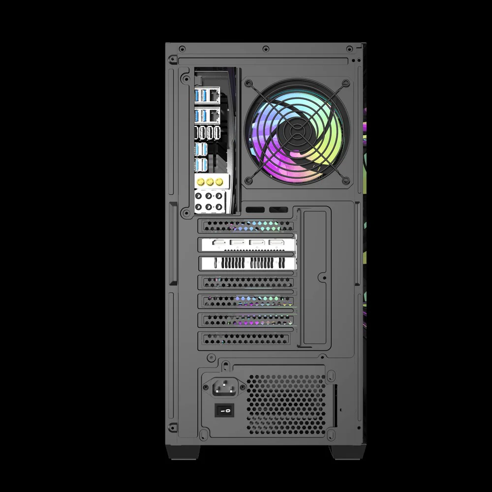 DARKFLASH DS900 Mesh ATX PC Gaming Case / Black - Image 6