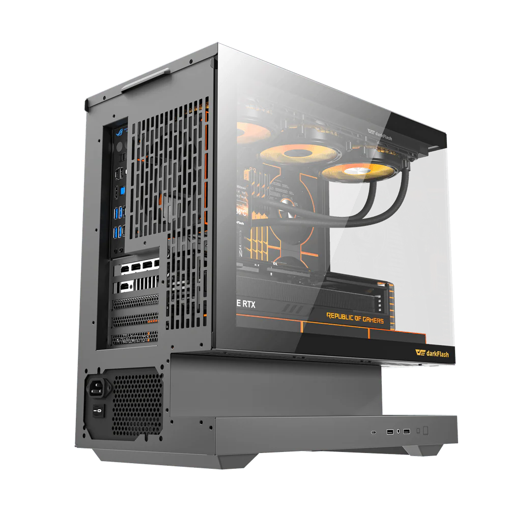DARKFLASH FLOATRON F1 M-ATX Black PC Gaming Case - Image 4