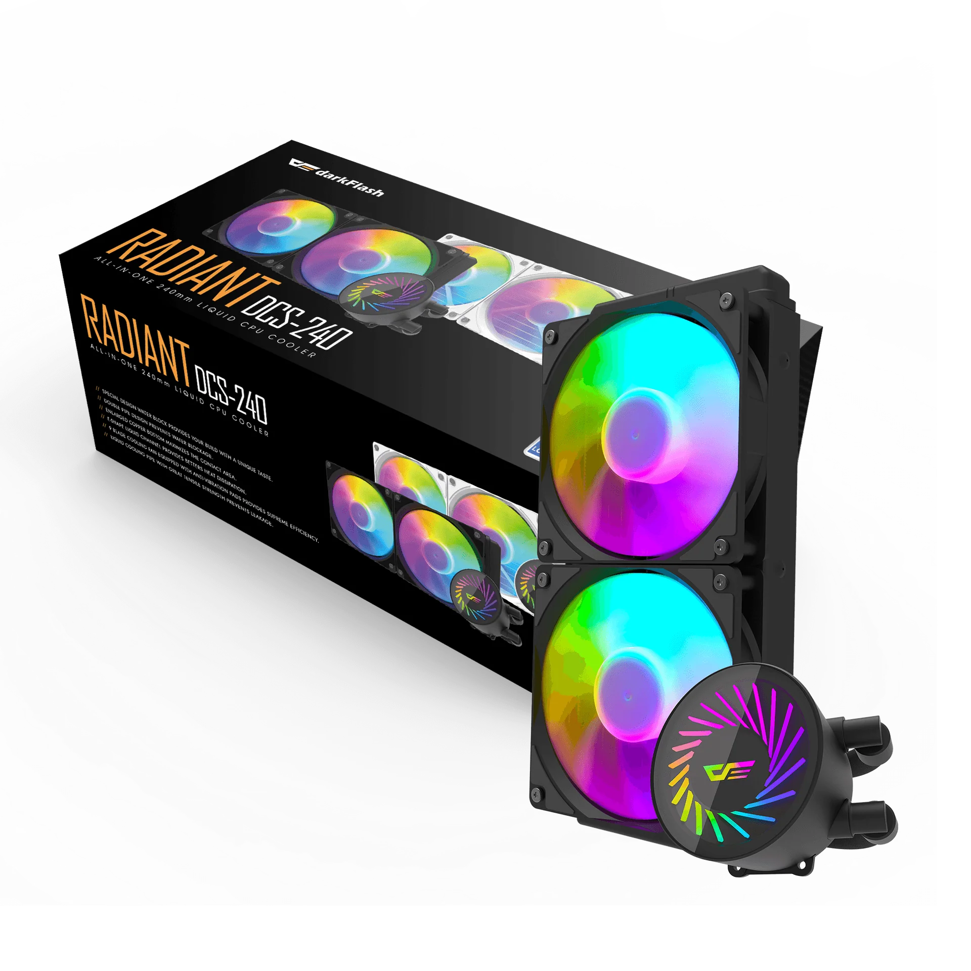 darkFlash Radiant DCS 240 Liquid CPU Cooler - Image 2