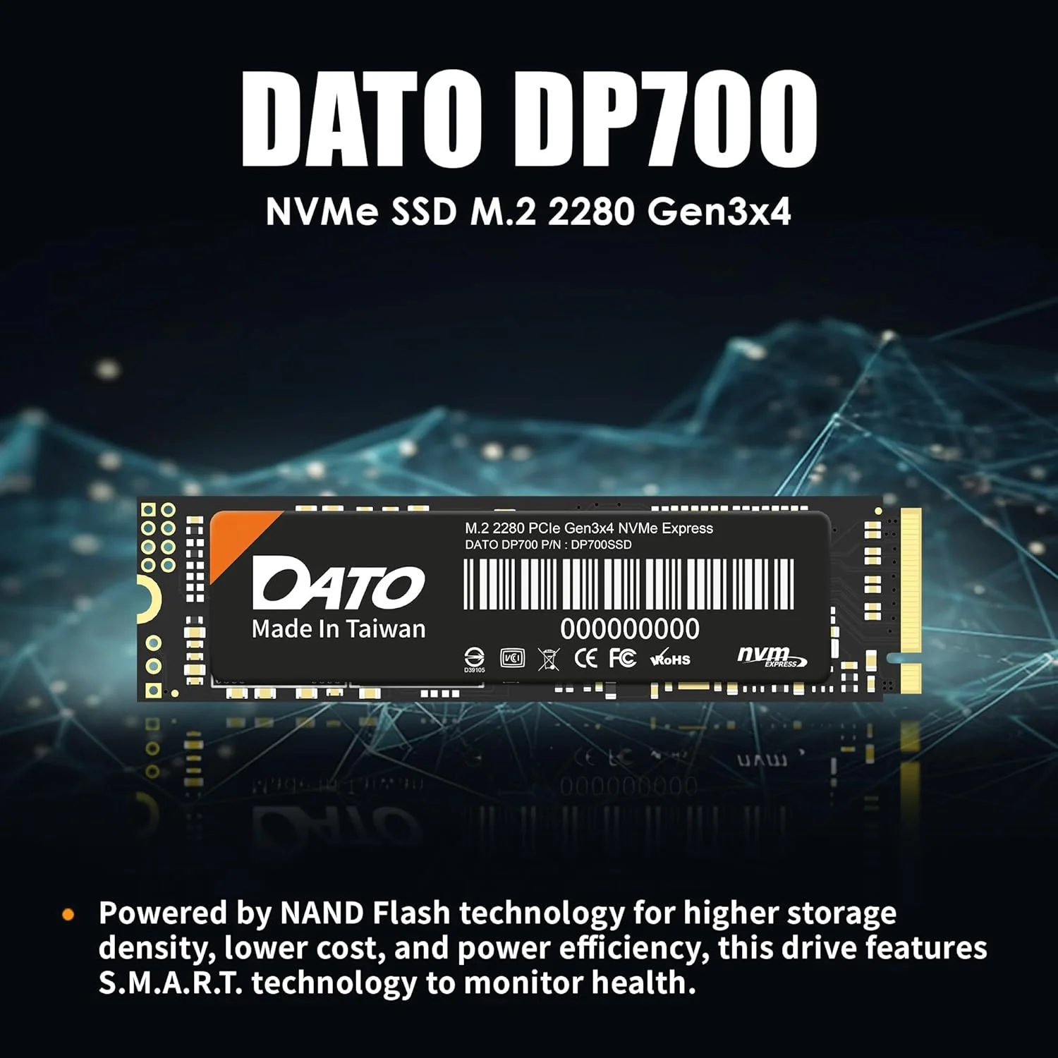 DATO DP700 M.2 2280 NVME GEN3*4 SSD 1TB - Image 5