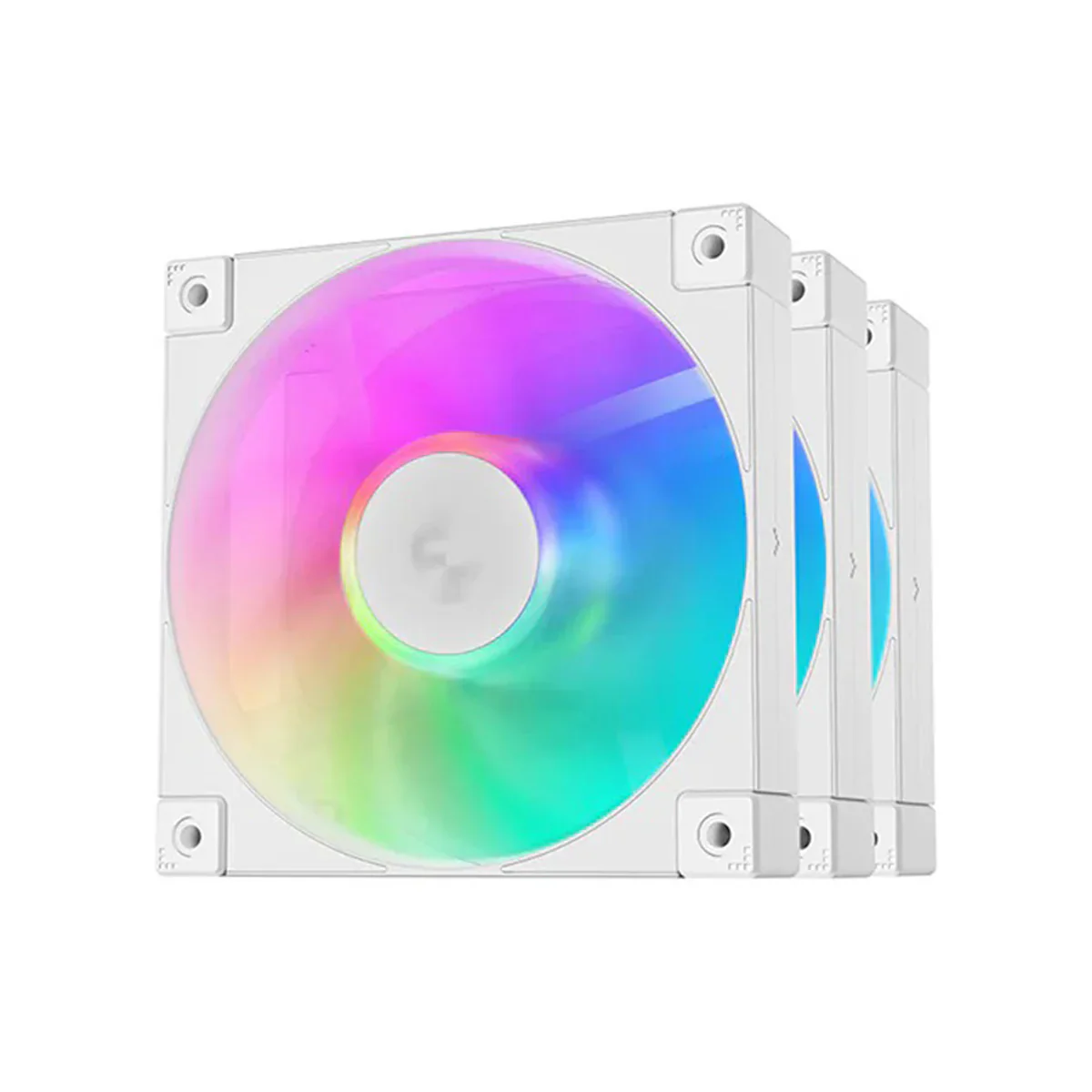 Deepcool FD12 ARGB 3x120mm Addressable RGB Fans - White - Image 6