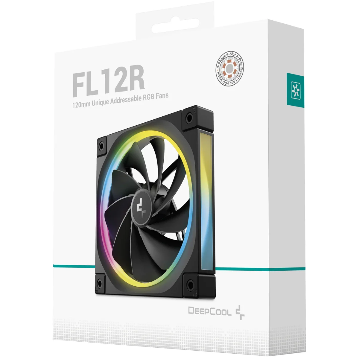 DeepCool FL12R Reversed Fan Blade 120mm Case Fans - Black