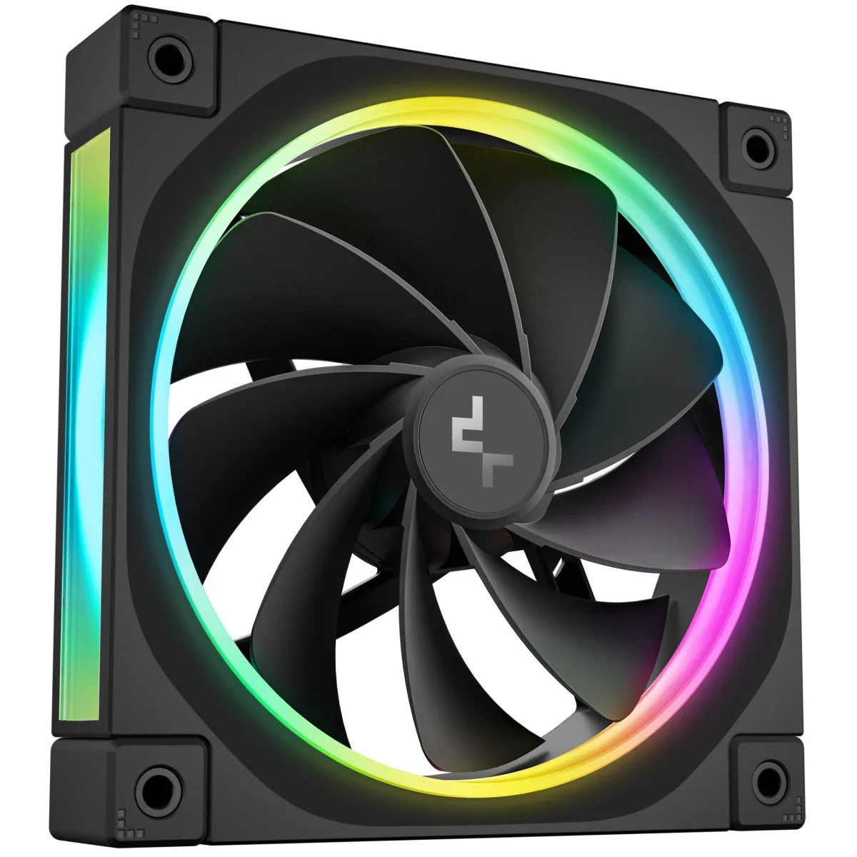 DeepCool FL12R Reversed Fan Blade 120mm Case Fans - Black - Image 2