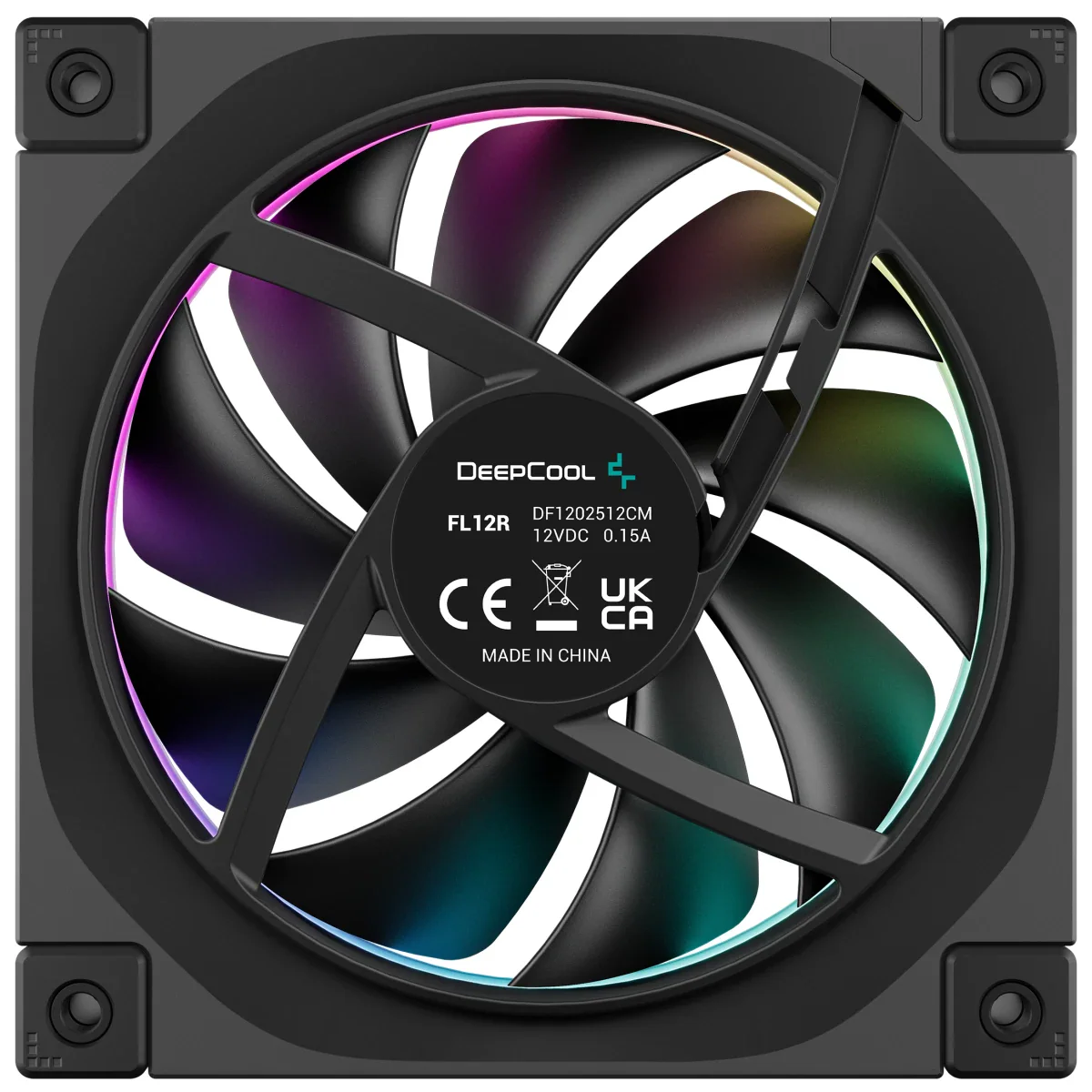 DeepCool FL12R Reversed Fan Blade 120mm Case Fans - Black - Image 3