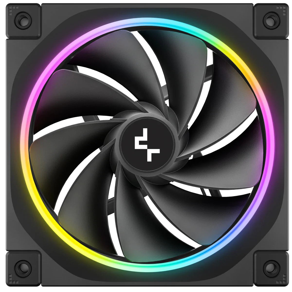 DeepCool FL12R Reversed Fan Blade 120mm Case Fans - Black - Image 4