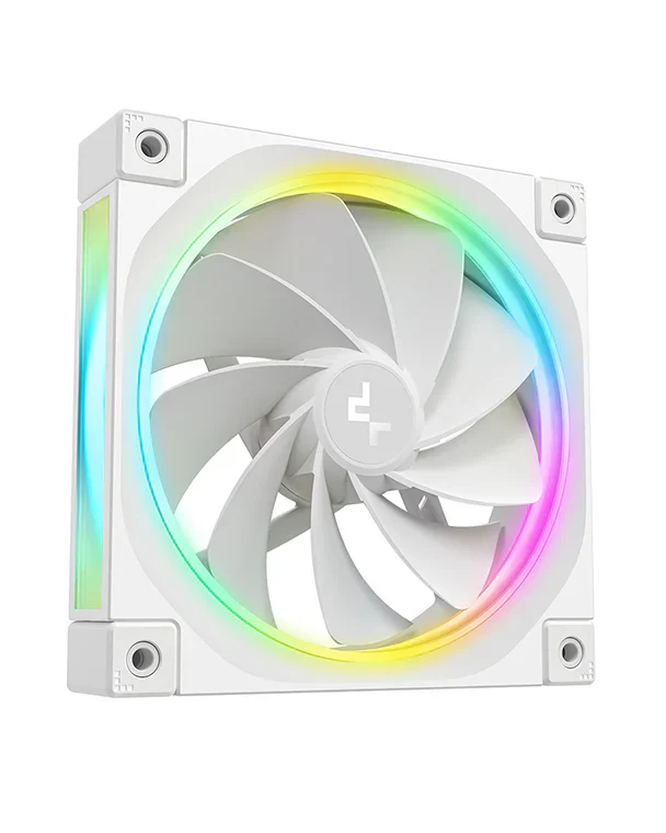 DeepCool FL12R Reversed Fan Blade 120mm Case Fans - White - Image 3