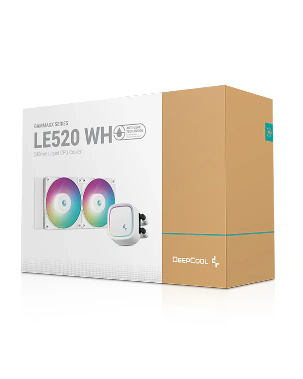 DeepCool LE520 240MM ARGB Liquid CPU Cooler - White - Image 2