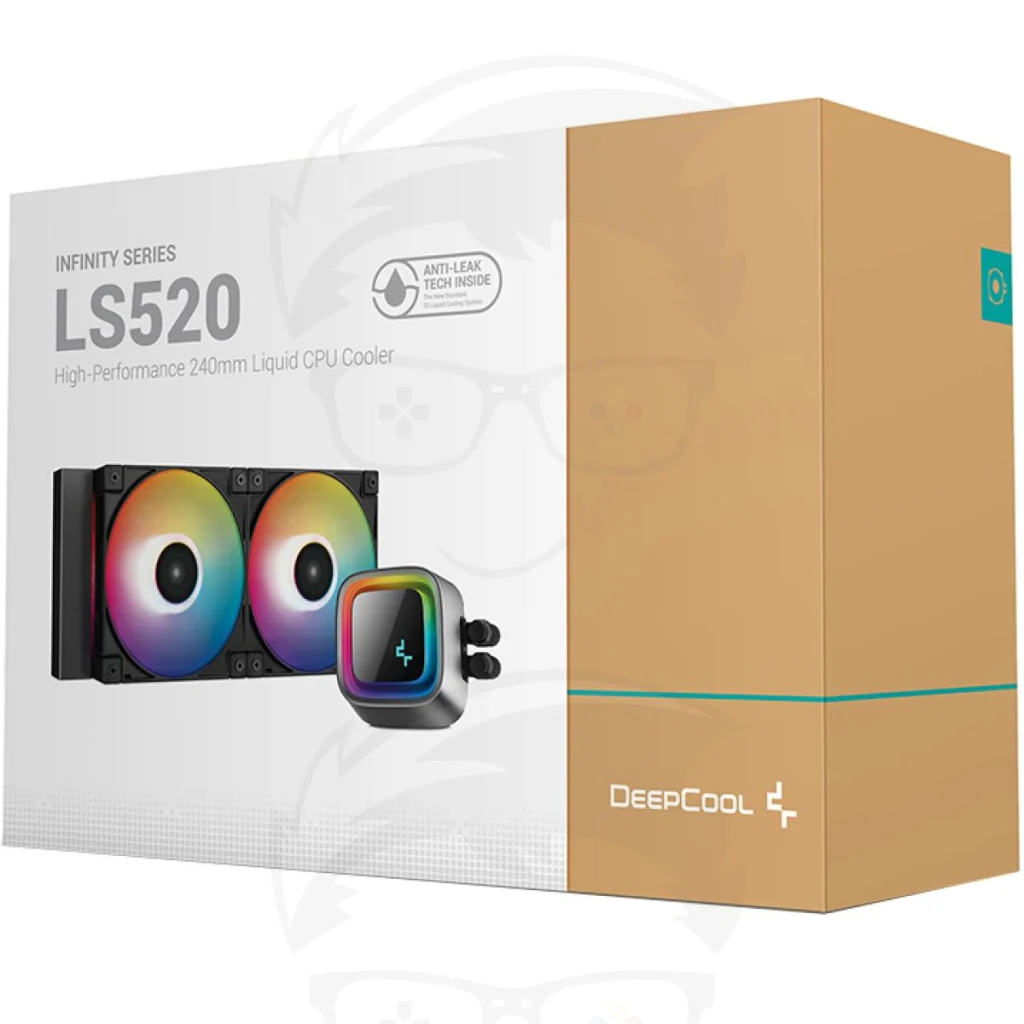 DEEPCOOL LS520 High Performance ARGB 240mm CPU Liquid Cooler - Black