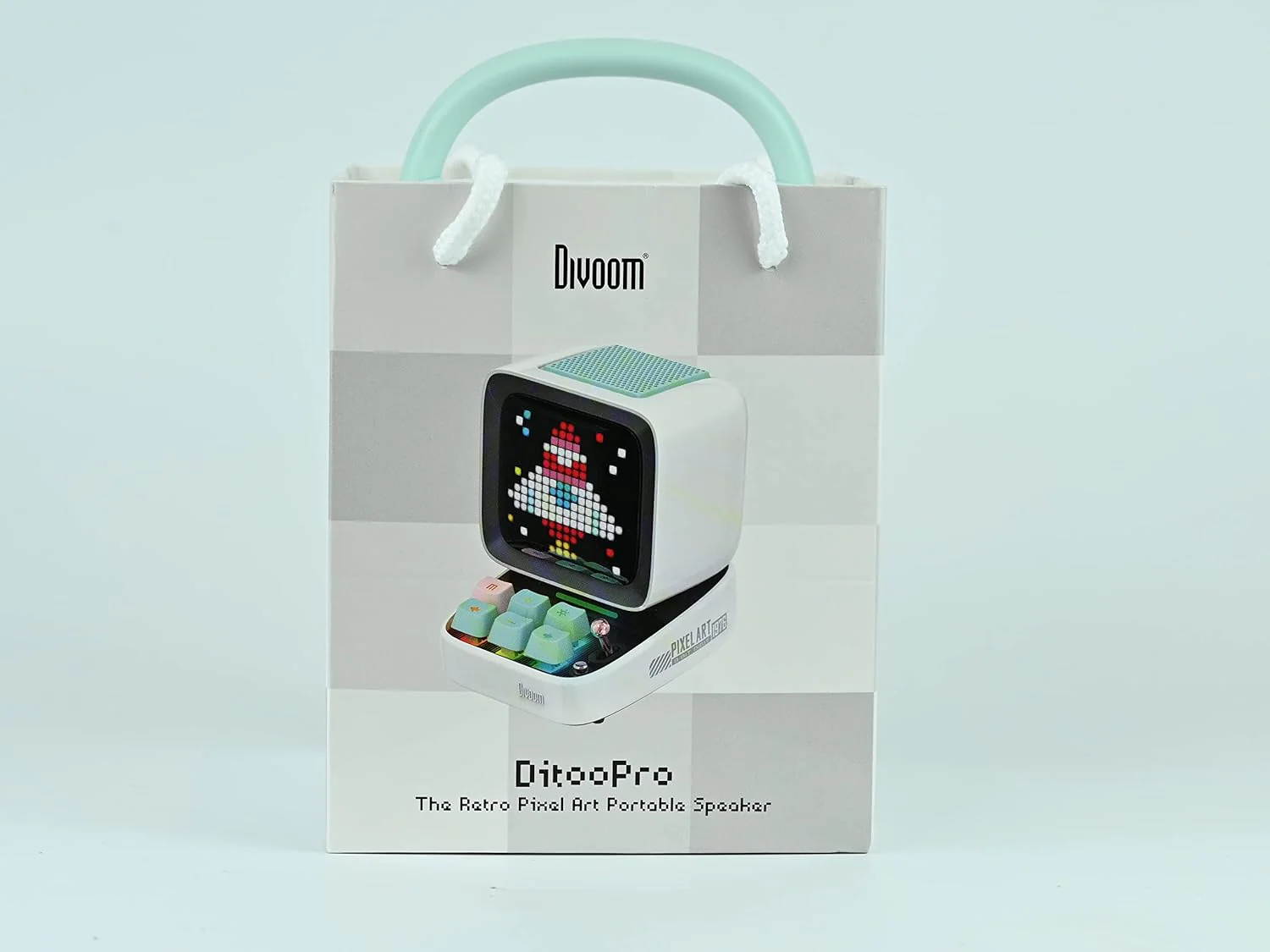Divoom Ditoo Pro Bluetooth Mini Speaker - White - Image 6