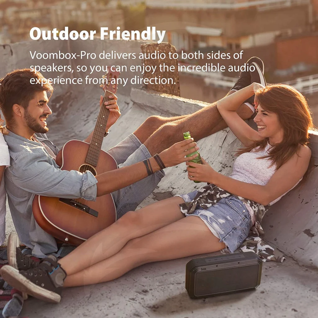 Divoom Voombox Pro Premium 40W 12Hour Playtime TWS Portable Bluetooth Speaker (Black) - Image 4
