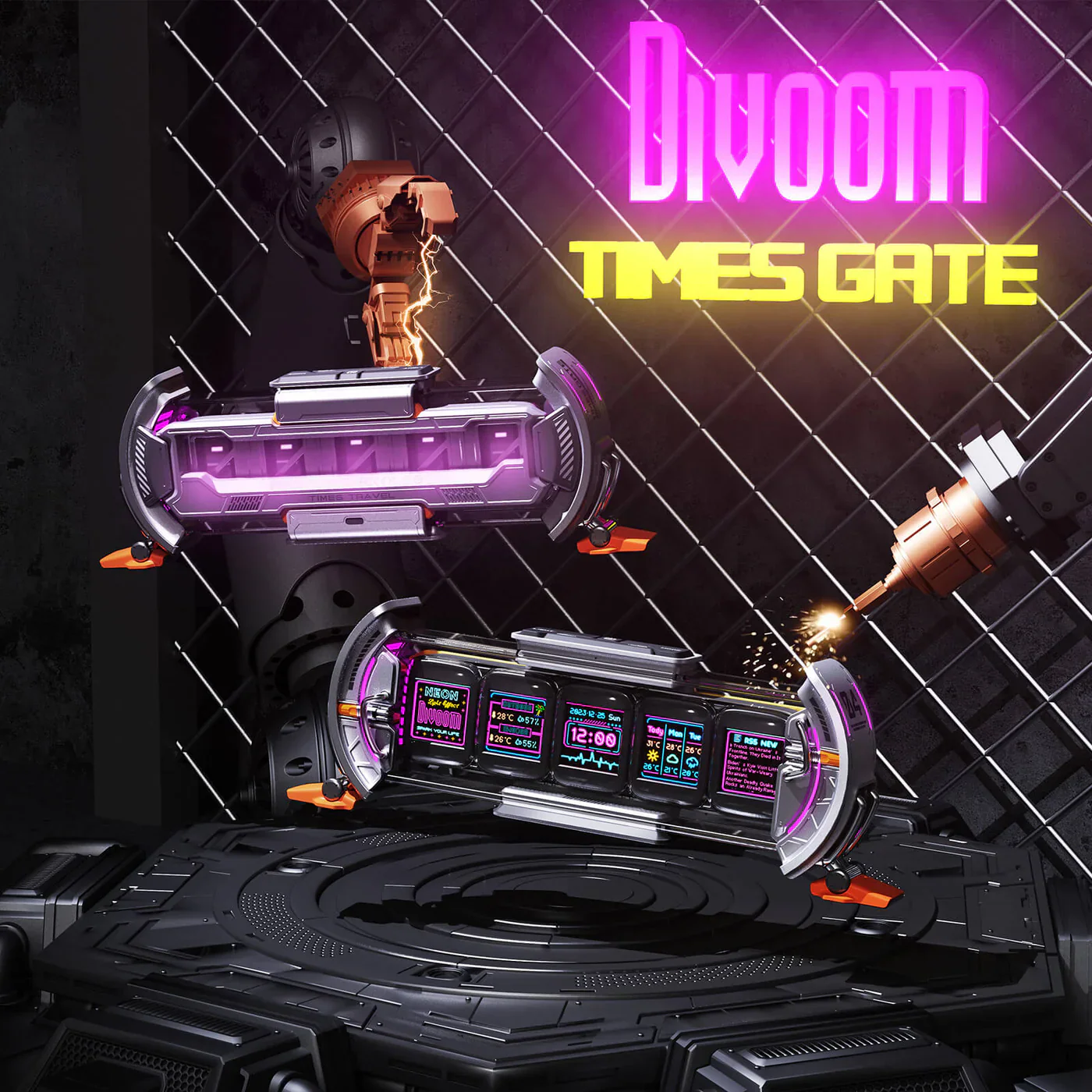 Divoom Times Gate Pixel Art Game Setup Clock Smart Watch Control - Image 3