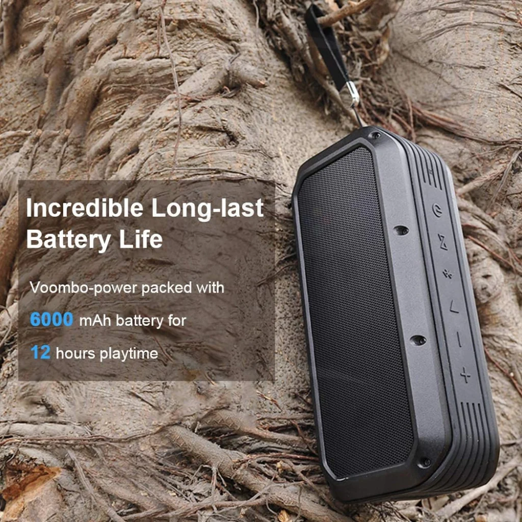 Divoom Voombox-Power Portable Bluetooth Speaker (Black) - Image 3