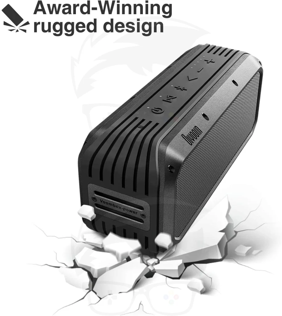Divoom Voombox-Power Portable Bluetooth Speaker (Black) - Image 7