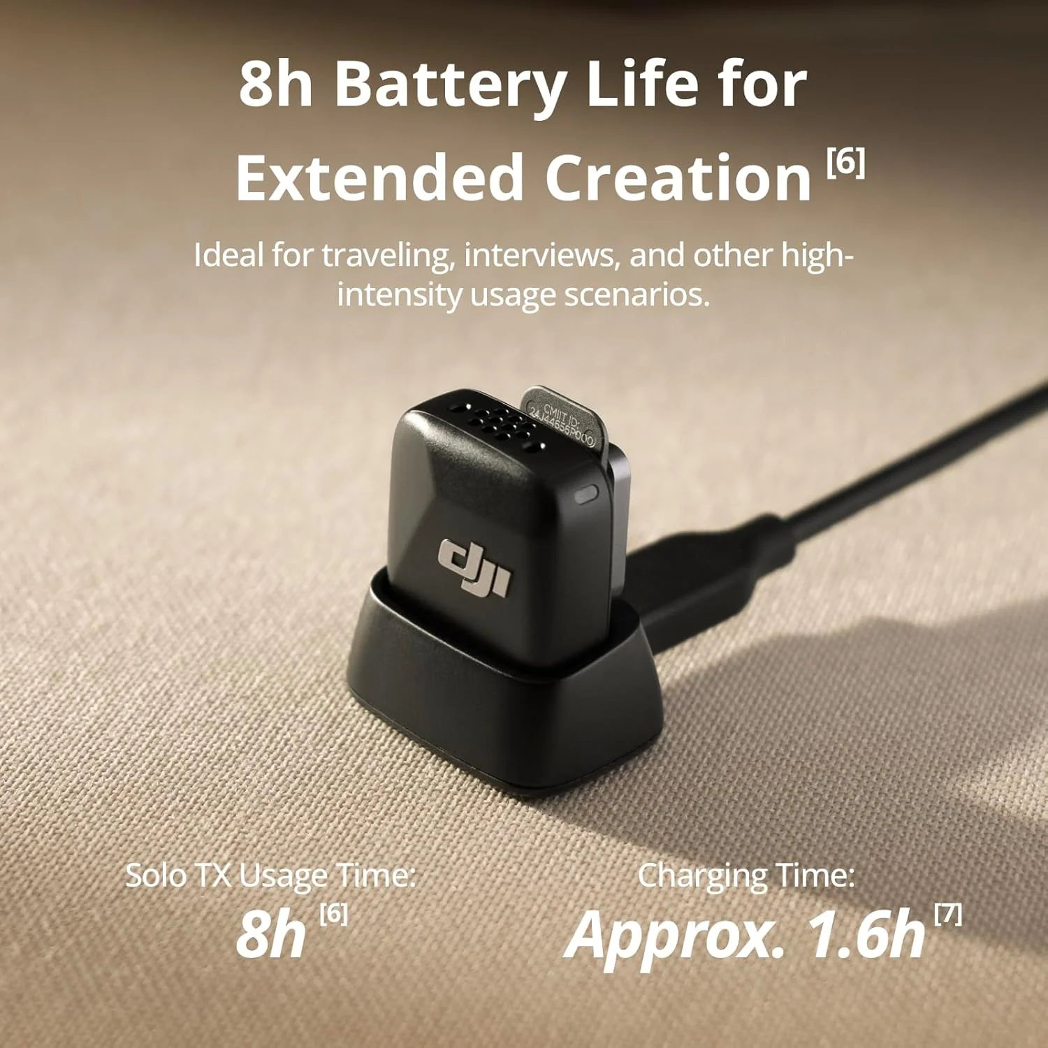 DJI Mic Mini Transmitter Ultralight Wireless Lavalier Microphone for DJI Action 5 Pro/Osmo Pocket 3 Infinity Black - Image 3