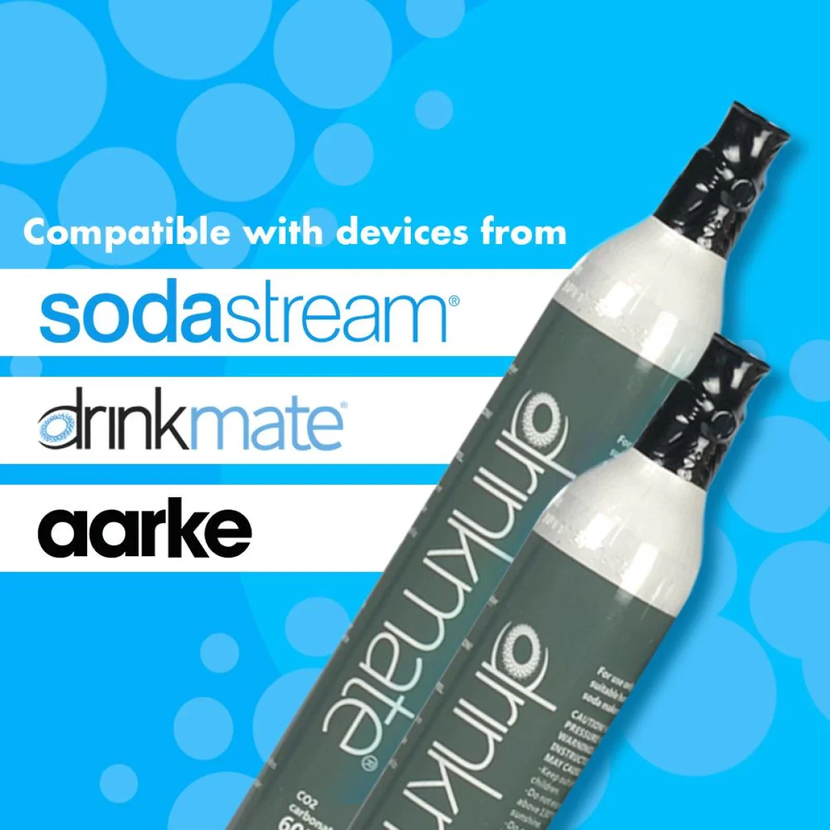 DrinkMate CO2 Carbonating Cylinder (Filled) 60L - Image 2