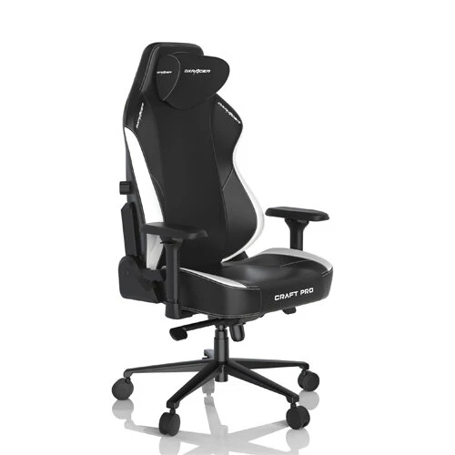 DXRacer Craft Pro Classic Extra Wide Seat - Black/White - Image 5