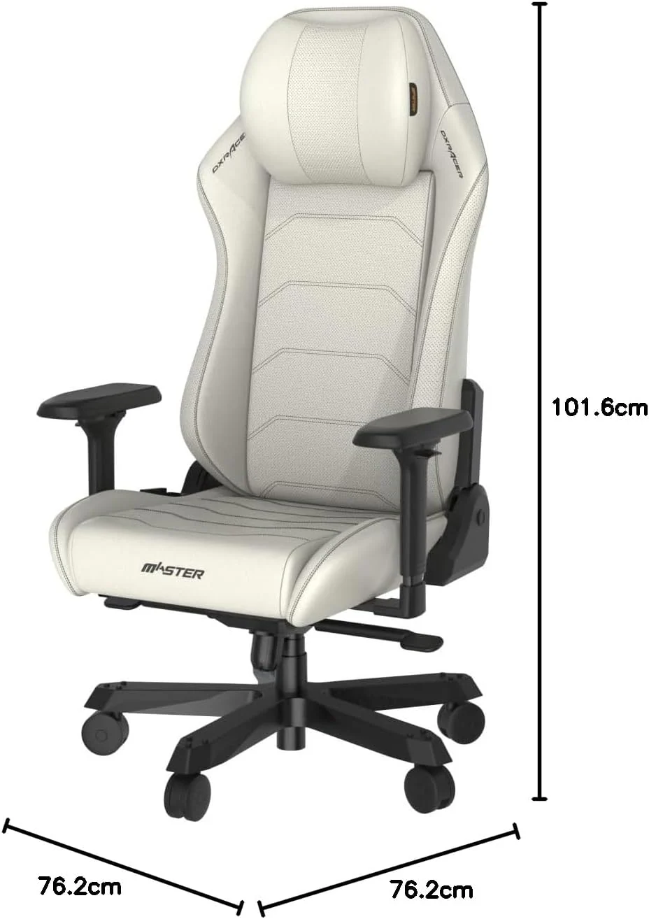DxRacer Master Series Gaming Chair - White - Image 7